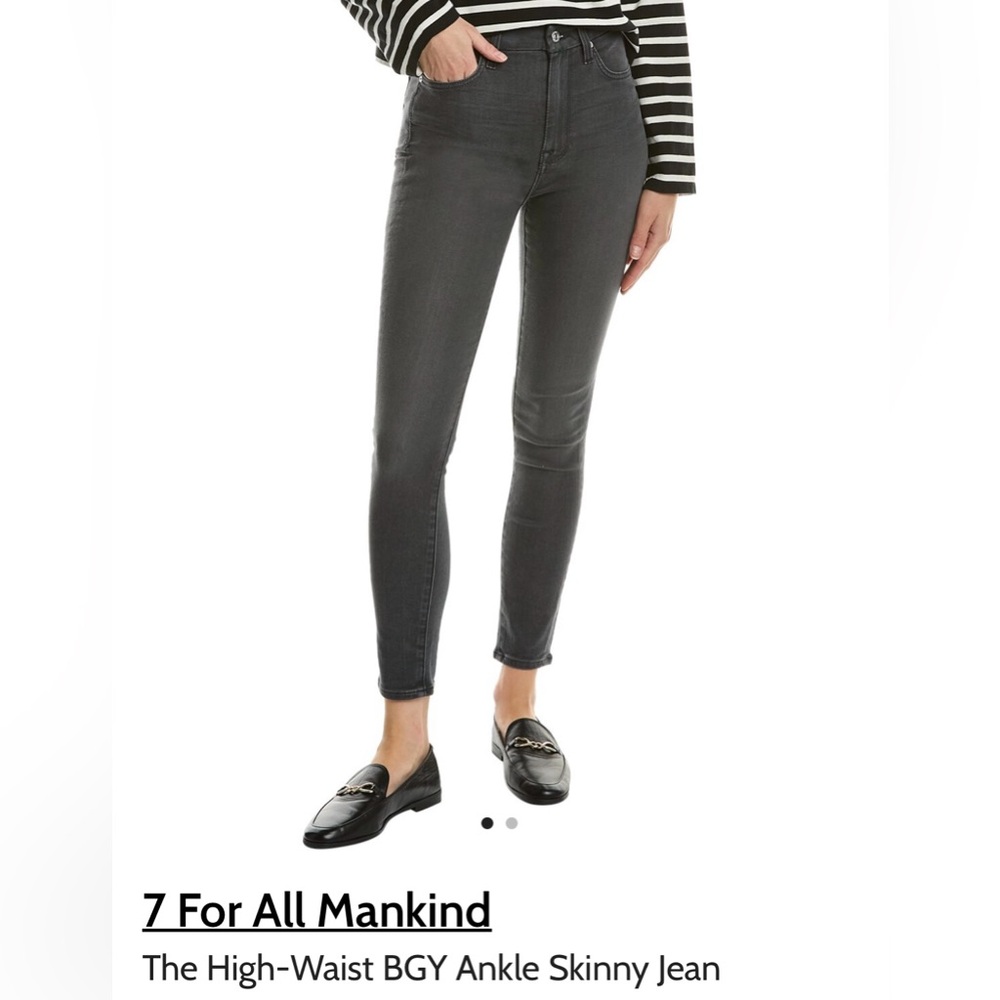 NWT 7 For All Mankind B(Air) High Waist Ankle Skinny in waist size 29 - Picture 4 of 6